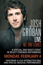 Josh Groban Live: All That Echoes Movie photos