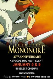 Princess Mononoke 20th Anniversary Movie Poster