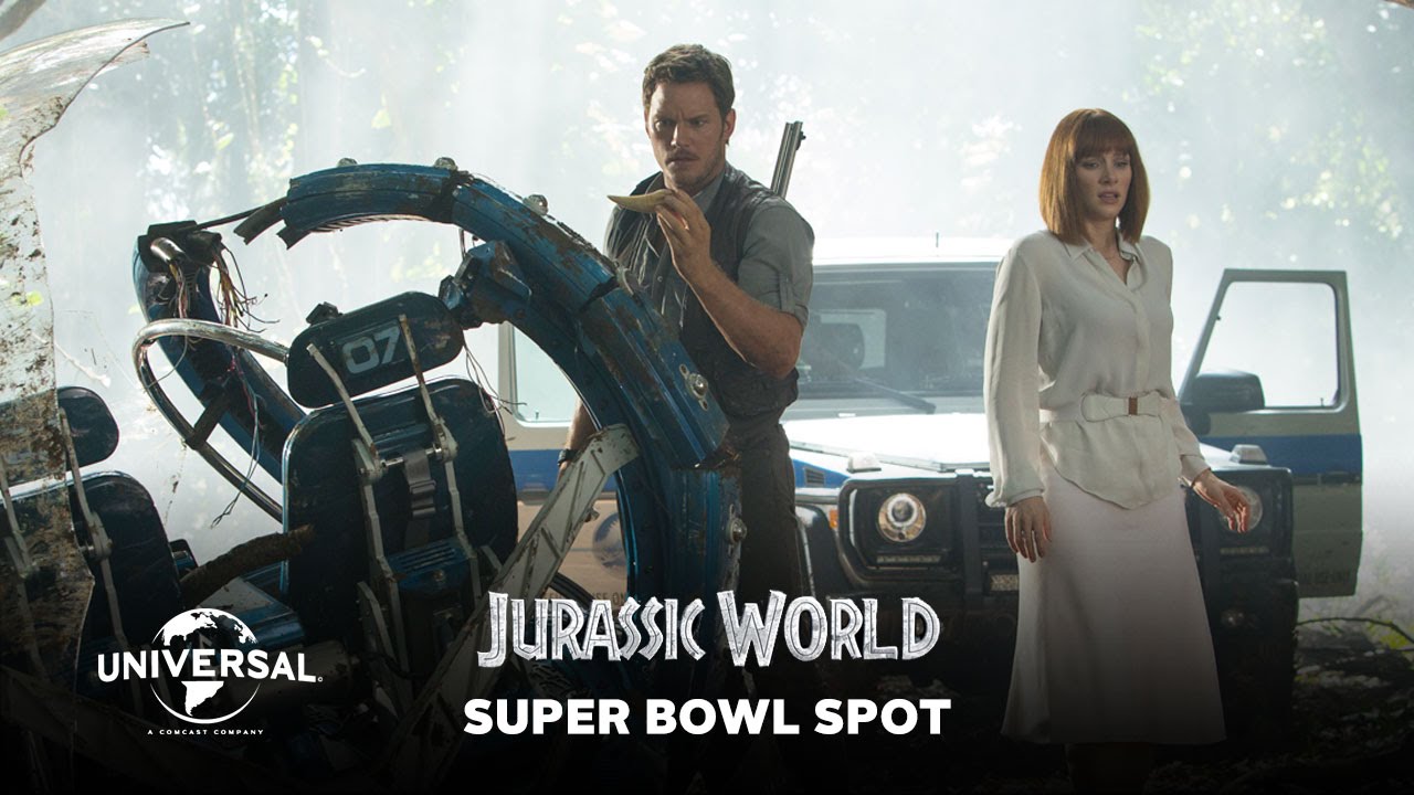 Featuring Jurassic World (2015) super bowl tv spot